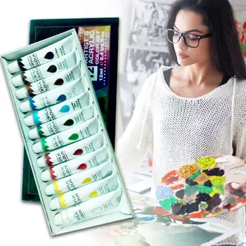1 Set Of 12 Colors 12ml Metal Color Acrylic Paint For Art Professional Paint Wall Painting Artist Painting Supplies Tube B3L4
1 Set Of 12 Colors 12ml Metal Color Acrylic Paint For Art Professional Paint Wall Painting Artist Painting Supplies Tube B3L4
