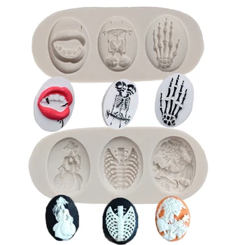 Halloween Skull Combination Silicone Mold Fondant Cakes Decorating Tool Mould Sugarcraft Chocolate Baking Tool For Cake Gumpaste
Halloween Skull Combination Silicone Mold Fondant Cakes Decorating Tool Mould Sugarcraft Chocolate Baking Tool For Cake Gumpaste