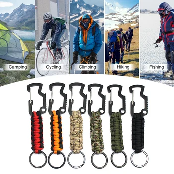 6 Pcs Paracord Braided Lanyards Clips Keyring For Outdoor Survival Camping Hiking Backpack Hunting Alloy Clip Metal Key Ring
6 Pcs Paracord Braided Lanyards Clips Keyring For Outdoor Survival Camping Hiking Backpack Hunting Alloy Clip Metal Key Ring