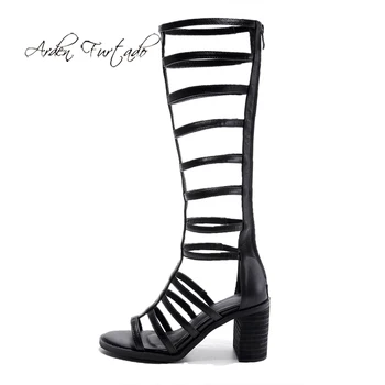 Arden Furtado Summer Fashion Trend Women's Shoes Chunky Heels Zipper Gladiator Sexy Elegant pure color Sandals Back zipper
Arden Furtado Summer Fashion Trend Women's Shoes Chunky Heels Zipper Gladiator Sexy Elegant pure color Sandals Back zipper