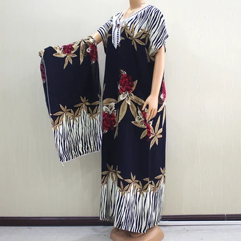 African Clothing Women Dresss Muslim Print Flower 100% Cotton Appliques Short Sleeve Casual Maxi Vestidos Dashiki Sets for Woman
African Clothing Women Dresss Muslim Print Flower 100% Cotton Appliques Short Sleeve Casual Maxi Vestidos Dashiki Sets for Woman