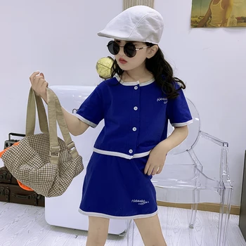 Baby Girl Cotton Suit 2020 Summer New Children's Wild Casual Short-sleeved T-shirt Short Skirt Foreign Lady Two-piece Tide
Baby Girl Cotton Suit 2020 Summer New Children's Wild Casual Short-sleeved T-shirt Short Skirt Foreign Lady Two-piece Tide
