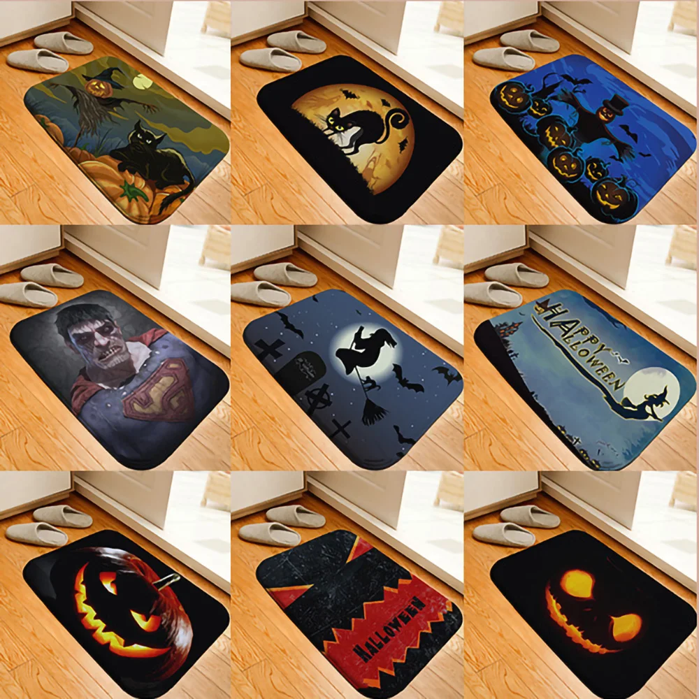 Halloween Scary Pumpkin Lamp Floor Mat, Creative Flannel Mat Bat Witch Floor Mat Halloween Floor Mat 3D Printed Carpet
Halloween Scary Pumpkin Lamp Floor Mat, Creative Flannel Mat Bat Witch Floor Mat Halloween Floor Mat 3D Printed Carpet