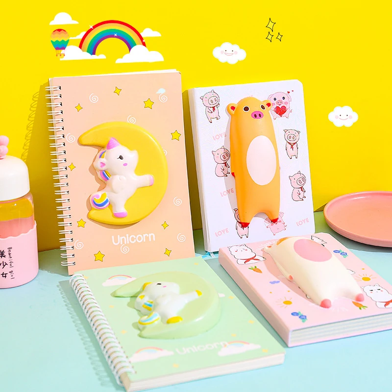 Notebook A5 Cartoon Cute Decompression Journal 3D Unicorn Animal Horizontal Line diary Planner School Supplies hand Notebooks
Notebook A5 Cartoon Cute Decompression Journal 3D Unicorn Animal Horizontal Line diary Planner School Supplies hand Notebooks