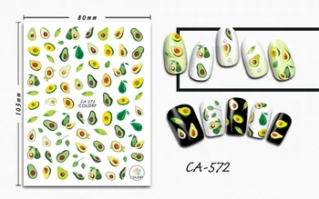 3D Nail Sticker Avocado Fruit Design Stickers for Nails Manicure Sticker Decals Decoration Nail Art Sticker Accessories
3D Nail Sticker Avocado Fruit Design Stickers for Nails Manicure Sticker Decals Decoration Nail Art Sticker Accessories