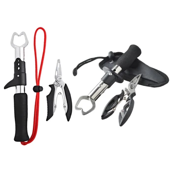 2 Set Stainless Steel Fish Grips Control Fish Clip Multi-Function Fishing Pliers Fishing Tools Set, 22Cm & 18Cm
2 Set Stainless Steel Fish Grips Control Fish Clip Multi-Function Fishing Pliers Fishing Tools Set, 22Cm & 18Cm