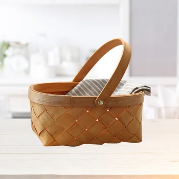 1pc Durable Rattan Portable Handmade Storage Basket Storage Container with Handle for Home
1pc Durable Rattan Portable Handmade Storage Basket Storage Container with Handle for Home