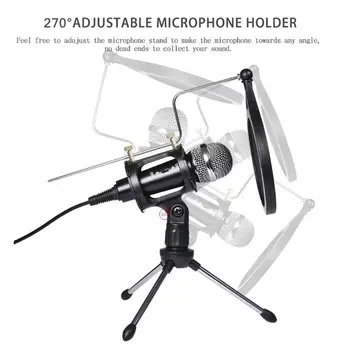 1Set USB Computer Microphone Phone Condenser Mic Stand for Broadcast Interview B2QA
1Set USB Computer Microphone Phone Condenser Mic Stand for Broadcast Interview B2QA
