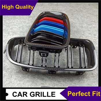 A Pair Carbon Look 2 line double slat Kidney grill grille Fits for Bmw 3 Series F30 F35 ABS M Color Car front grille 2012-IN
A Pair Carbon Look 2 line double slat Kidney grill grille Fits for Bmw 3 Series F30 F35 ABS M Color Car front grille 2012-IN