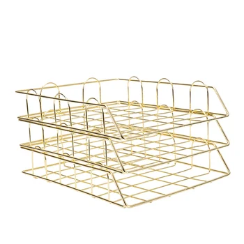 Gold Metal Document Tray Office Organizer Layered Paper Storage Paper Tray Desk Accessories azine Rack Manual Cover
Gold Metal Document Tray Office Organizer Layered Paper Storage Paper Tray Desk Accessories azine Rack Manual Cover