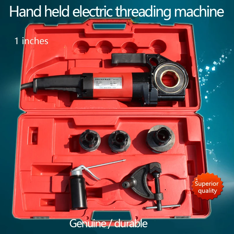 Hand Held Threading Machine 1 Inch Electric Threading Locomotive Threading Machine Open Thread Cutter SQ25 AC Power Supply
Hand Held Threading Machine 1 Inch Electric Threading Locomotive Threading Machine Open Thread Cutter SQ25 AC Power Supply