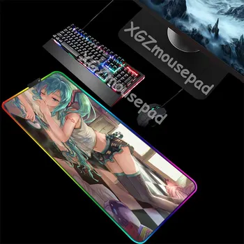 XGZ Large RGB Mouse Pad Black Delicate Lock Edge Anime Sexy Hatsune Disc Pattern Custom Computer Desk Mat Speed Rubber Non-slip
XGZ Large RGB Mouse Pad Black Delicate Lock Edge Anime Sexy Hatsune Disc Pattern Custom Computer Desk Mat Speed Rubber Non-slip