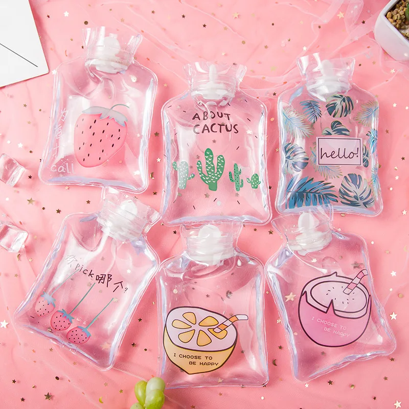 1PC Warm Water Bottle Transparent Cartoon Cute Mini Transparent Hot Water Bottles Small Portable Hand Warmer Water Injection Bag
1PC Warm Water Bottle Transparent Cartoon Cute Mini Transparent Hot Water Bottles Small Portable Hand Warmer Water Injection Bag