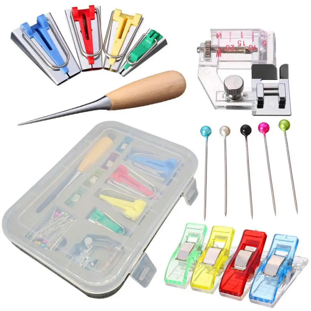 Sewing Machine Tools sets DIY Patchwork Quilting Tool Binding Sew Multifunction Sewing Bias Tape Maker Set
Sewing Machine Tools sets DIY Patchwork Quilting Tool Binding Sew Multifunction Sewing Bias Tape Maker Set
