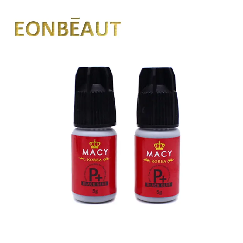 2 Bottles MACY Type P+ Black Glue Korean Original Eyelash Extension Glue 5ml 1 Sec Dry Time False Lash Adhesive For Beauty Shop
2 Bottles MACY Type P+ Black Glue Korean Original Eyelash Extension Glue 5ml 1 Sec Dry Time False Lash Adhesive For Beauty Shop