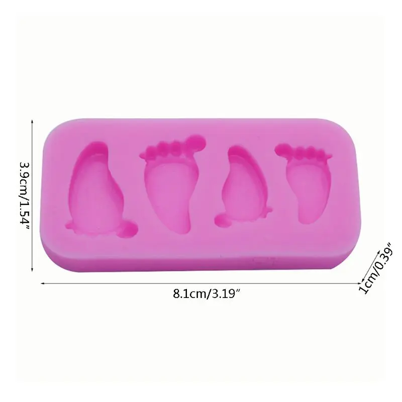 Cute Baby Foot Silicone Fondant Mold DIY Cake Decorating Mould Chocolate Candy Cookies Cupcake Mold Kitchen Baking Tool
Cute Baby Foot Silicone Fondant Mold DIY Cake Decorating Mould Chocolate Candy Cookies Cupcake Mold Kitchen Baking Tool