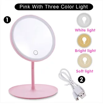 Makeup Mirror With Led Light Cosmetic Illuminated Vanity Mirror Lights Touch Screen Desk Mirror White LED Daylight
Makeup Mirror With Led Light Cosmetic Illuminated Vanity Mirror Lights Touch Screen Desk Mirror White LED Daylight
