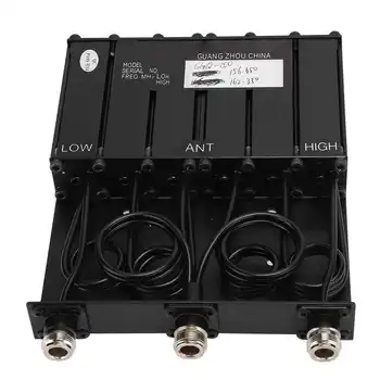 VHF 25W Duplexer signal repeater duplexer with six stop filters 6-cavity duplexer for radio repeater connector N ± bandwidth
VHF 25W Duplexer signal repeater duplexer with six stop filters 6-cavity duplexer for radio repeater connector N ± bandwidth