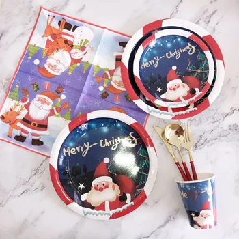 2021 Merry Christmas Party Disposable Tableware Set Xmas Cups Plates Tableware Decorations for Baby Home Christma Party Supplies
2021 Merry Christmas Party Disposable Tableware Set Xmas Cups Plates Tableware Decorations for Baby Home Christma Party Supplies