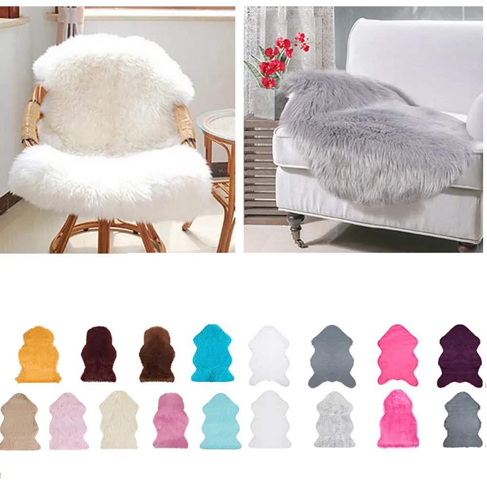 1pcs Fur Artificial Sheepskin Hairy Carpet Living Room Bedroom Rugs Skin Fur Plain Fluffy Area Rugs Washable Bedroom FauxMats
1pcs Fur Artificial Sheepskin Hairy Carpet Living Room Bedroom Rugs Skin Fur Plain Fluffy Area Rugs Washable Bedroom FauxMats