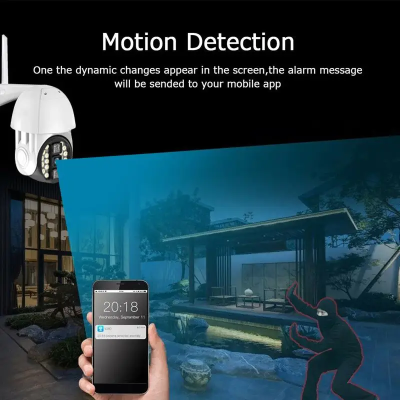 20LED IP66 Outdoor Voice Recorder AP Camcorder Wifi Security Camera Network Wifi Camera Night Vision APP Rotation
20LED IP66 Outdoor Voice Recorder AP Camcorder Wifi Security Camera Network Wifi Camera Night Vision APP Rotation