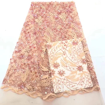 (5yards/pc) very beautiful embroidered African tulle lace fabric with sequins peach color French net lace for party dress FZZ692
(5yards/pc) very beautiful embroidered African tulle lace fabric with sequins peach color French net lace for party dress FZZ692