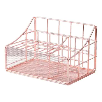 Rose Gold Desktop Storage Box Multi-Purpose Pen Holder Nordic Magazine Organizer B95C 
Rose Gold Desktop Storage Box Multi-Purpose Pen Holder Nordic Magazine Organizer B95C