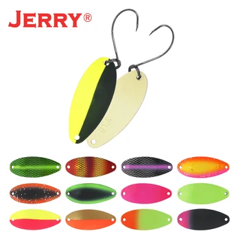 Jerry Serpent micro fishing spoons brass wobbler lake area trout chub perch metal lures baubles
Jerry Serpent micro fishing spoons brass wobbler lake area trout chub perch metal lures baubles