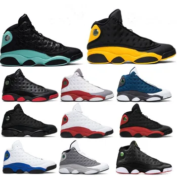 

Mens 13s 13 Basketball Shoes Flint Island Green Chinese New Year Black cat Hyper Royal Reverse He Got Game Sneakers Trainers