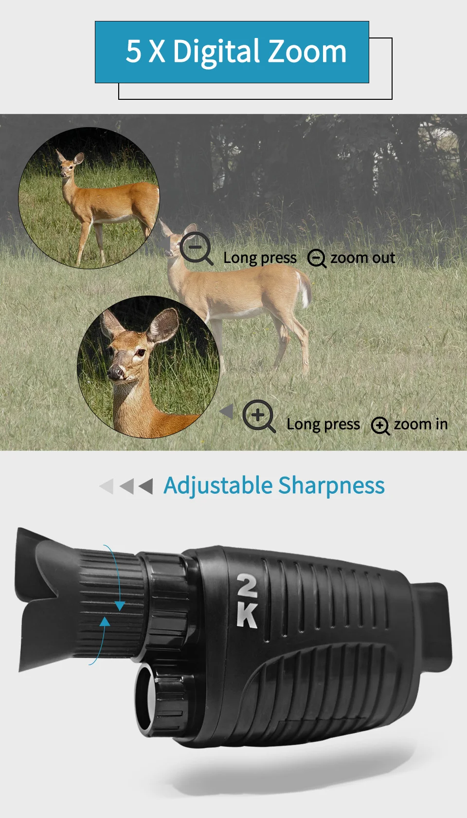 Night Vision Monocular Telescope Long Range HD Infrared Scope Night Vision Monocular Telescope Long Range HD Infrared Scope