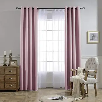 Solid Blackout Curtains for Living Room Bedroom Window Treatment Blinds Finished Drapes Modern Black Out Curtain
Solid Blackout Curtains for Living Room Bedroom Window Treatment Blinds Finished Drapes Modern Black Out Curtain