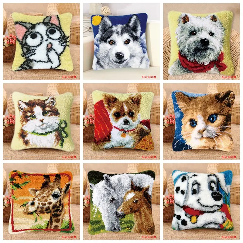 Cat Dog Carpet Embroidery Pillow Foamiran For Needlework Kit Tapis Crochet Smyrna Cushion Carpet Do-It-Yourself Button Packages
Cat Dog Carpet Embroidery Pillow Foamiran For Needlework Kit Tapis Crochet Smyrna Cushion Carpet Do-It-Yourself Button Packages