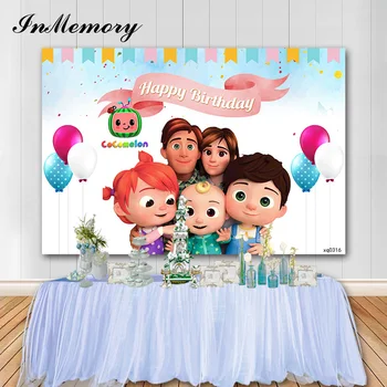 InMemory Cocomelon Children's Party Background Photo Balloon Ribbon Birthday Party Photography Backdrop Studio Booth Props 7X5FT
InMemory Cocomelon Children's Party Background Photo Balloon Ribbon Birthday Party Photography Backdrop Studio Booth Props 7X5FT