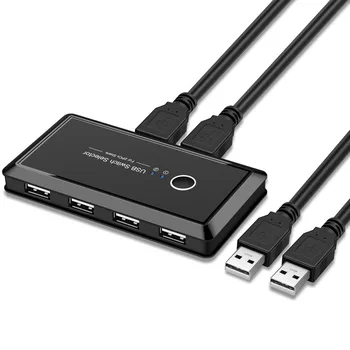 2 PCs Sharing 4 USB Devices USB 2.0 Peripheral Sharing Switch Selector Spare Computer Interface Connector Sharing Switch
2 PCs Sharing 4 USB Devices USB 2.0 Peripheral Sharing Switch Selector Spare Computer Interface Connector Sharing Switch