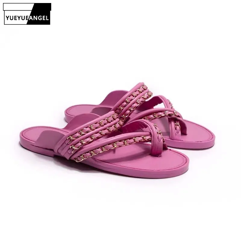 Top Quality Womens Slippers Summer Fashion Women Shoes Flip Flops Women Sandals Casual Shoes Sheepskin Real Leather Chain Shoes
Top Quality Womens Slippers Summer Fashion Women Shoes Flip Flops Women Sandals Casual Shoes Sheepskin Real Leather Chain Shoes