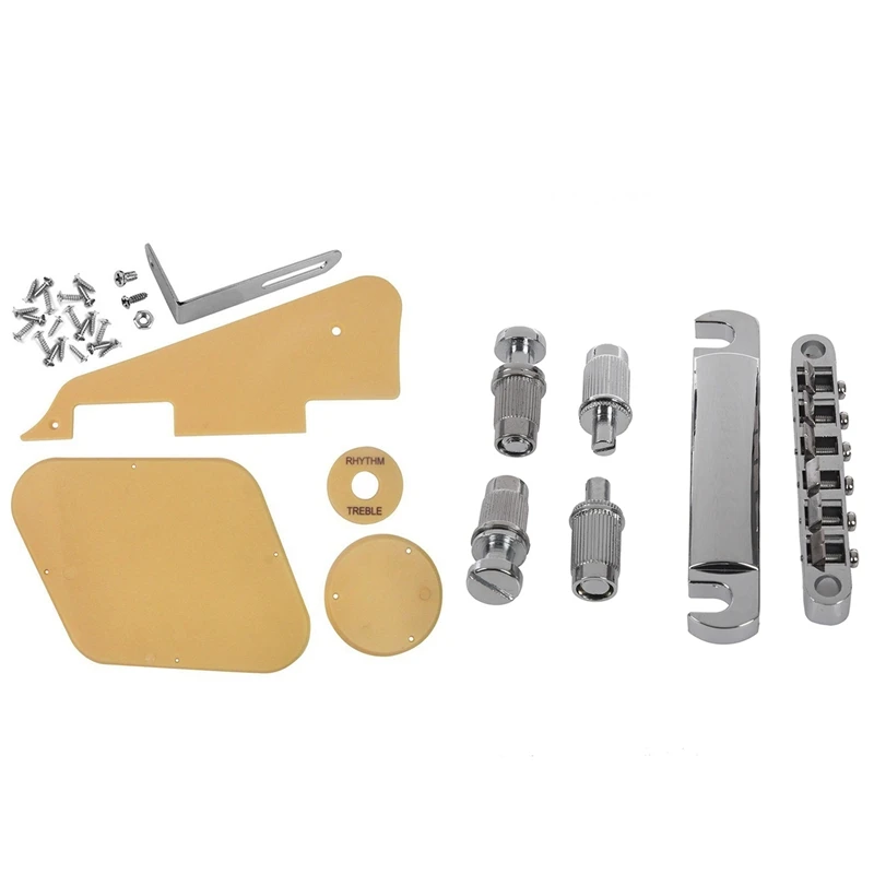 1 Set Guitar Tune-O-Matic Bridge Tailpiece Tail & 1Set Cream Pickguard /Cavity /Switch Covers/Pickup Selector Plate
1 Set Guitar Tune-O-Matic Bridge Tailpiece Tail & 1Set Cream Pickguard /Cavity /Switch Covers/Pickup Selector Plate