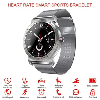 Bluetooth Smart Watch Heart Rate Monitor Call Sedentary Reminder Pedometer Calorie Smart Sports Watch Social Message Push Clock