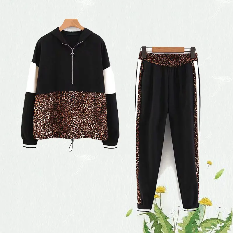 Leopard Women Two Piece Set 2019 Spring-Autumn Vintage Ladies Patchwork Joggers Pullovers Set Chic Girls Striped Hoodies clothes
Leopard Women Two Piece Set 2019 Spring-Autumn Vintage Ladies Patchwork Joggers Pullovers Set Chic Girls Striped Hoodies clothes