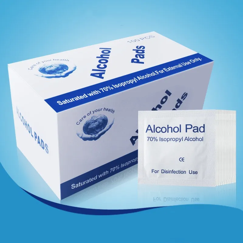 100pcs\box Professional Alcohol Wipe Pad Medical Swab Sachet Antibacterial Tool Cleanser Cleanning Cotton Non-Woven Fabric Paper
100pcs\box Professional Alcohol Wipe Pad Medical Swab Sachet Antibacterial Tool Cleanser Cleanning Cotton Non-Woven Fabric Paper