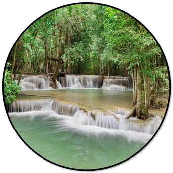 Green Forest Waterfall Pattern Rugs and Carpets for Home Living Room Round Rug for Children Rooms Non-slip
Green Forest Waterfall Pattern Rugs and Carpets for Home Living Room Round Rug for Children Rooms Non-slip