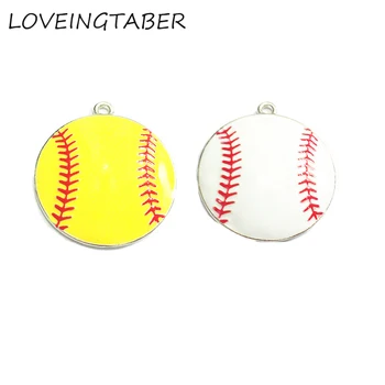 ( Choose Color First ) 35mm 10pcs/lot Baseball All Enamel Softball Pendant For Fashion Necklace Making 
( Choose Color First ) 35mm 10pcs/lot Baseball All Enamel Softball Pendant For Fashion Necklace Making