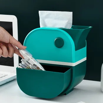 Creative Bird Shape Plastic Tissue Boxes 2 Layers Paper Holder With Storage Box Multifunctional Tissue Paper Holder with Drawer
Creative Bird Shape Plastic Tissue Boxes 2 Layers Paper Holder With Storage Box Multifunctional Tissue Paper Holder with Drawer
