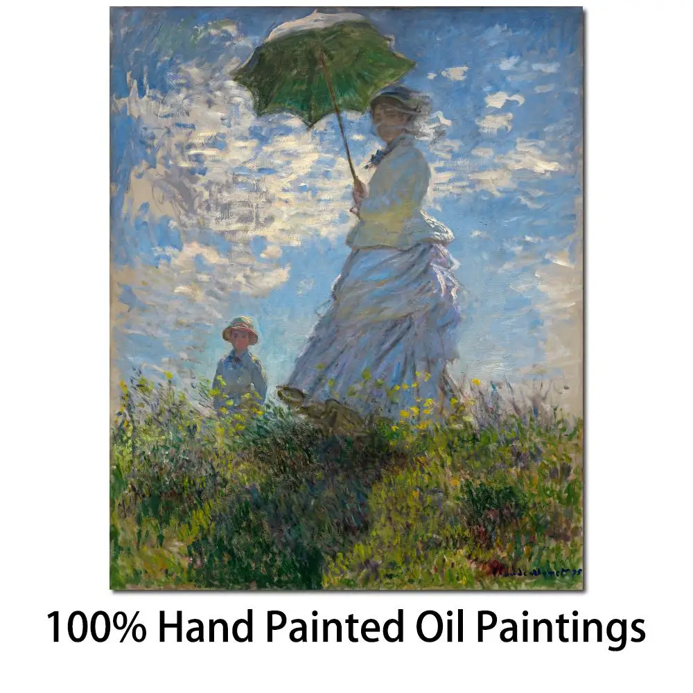 High Quality Handmade Claude Monet Oil Paintings Woman With A Parasol Canvas Replicas Garden Landscape Impression Artwork Gift
High Quality Handmade Claude Monet Oil Paintings Woman With A Parasol Canvas Replicas Garden Landscape Impression Artwork Gift