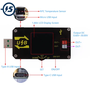 5V USB Step UP Down Power Supply Module Coulomb Counter 15W 2A Voltatge Converter Boost Buck CVCC Temperature LCD Display
5V USB Step UP Down Power Supply Module Coulomb Counter 15W 2A Voltatge Converter Boost Buck CVCC Temperature LCD Display