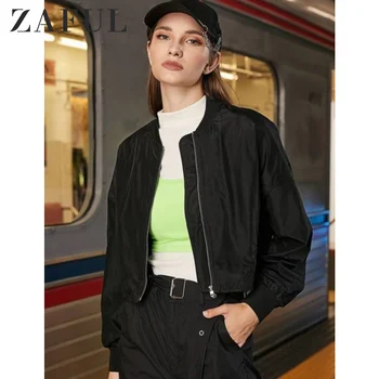 ZAFUL Solid Zip Front Pockets Bomber Jacket Solid Cotton Jacket Drop Shoulder Jacket Pilot Women Short Jacket 2019 Daily Wear
ZAFUL Solid Zip Front Pockets Bomber Jacket Solid Cotton Jacket Drop Shoulder Jacket Pilot Women Short Jacket 2019 Daily Wear