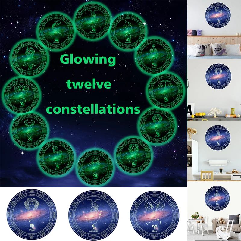 Creative 12 Constellation Luminous Planet Stickers Luminous Illuminate Wall Stickers Children's Room Bedroom Living Room Decor
Creative 12 Constellation Luminous Planet Stickers Luminous Illuminate Wall Stickers Children's Room Bedroom Living Room Decor