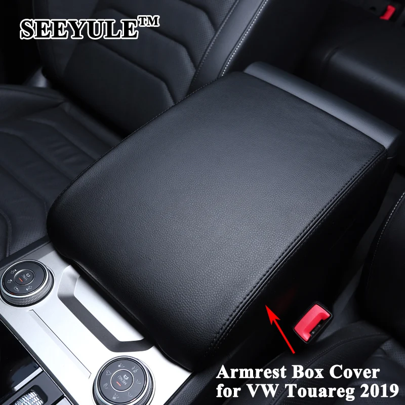 1pc SEEYULE Car Armrest Box Cover Decoration Leather Pad Cushion Protector Styling Accessories for VW Volkswagen Touareg 2019
1pc SEEYULE Car Armrest Box Cover Decoration Leather Pad Cushion Protector Styling Accessories for VW Volkswagen Touareg 2019