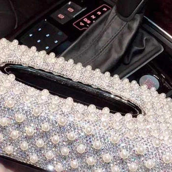 LUDA Artificial Pearl Rhinestone Tissue Box for Home, Car or Hotel, Fashion Creative Decoration Multi-Function Car Storage Box (
LUDA Artificial Pearl Rhinestone Tissue Box for Home, Car or Hotel, Fashion Creative Decoration Multi-Function Car Storage Box (
