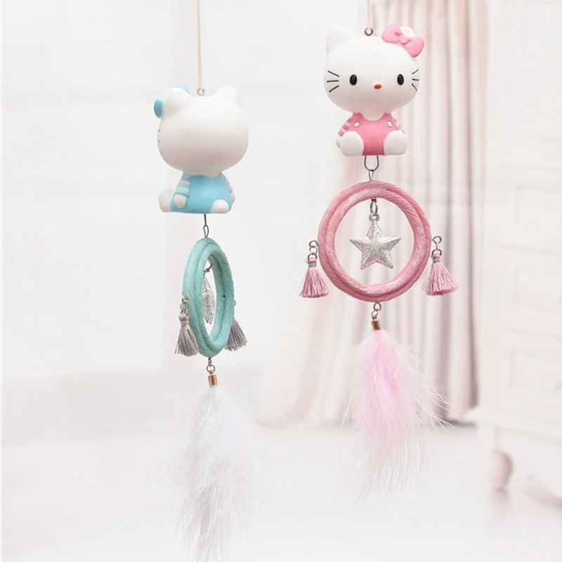 Dream catcher wind chime pendant hanging pink girl heart cute KK cat cartoon catcher hanging dream weaving DIY Kids Wall Decor
Dream catcher wind chime pendant hanging pink girl heart cute KK cat cartoon catcher hanging dream weaving DIY Kids Wall Decor