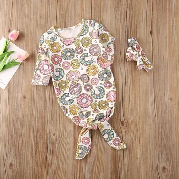 0-6M Newborn Girls Printed Jumpsuit + Headband Sets Infant Donuts / Cactus One Piece Cartoon Footed Bodysuit Pajamas Clothes 
0-6M Newborn Girls Printed Jumpsuit + Headband Sets Infant Donuts / Cactus One Piece Cartoon Footed Bodysuit Pajamas Clothes
